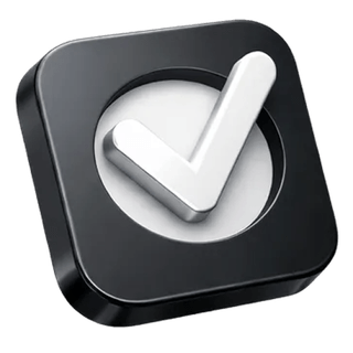 3D checkmark confirmation icon featured on the Marble Rendix about page