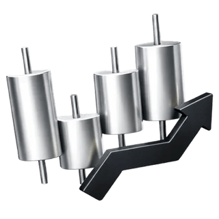 3D candlestick chart icon representing trading, shown on the Marble Rendix about page